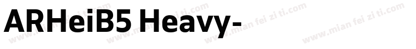 ARHeiB5 Heavy字体转换